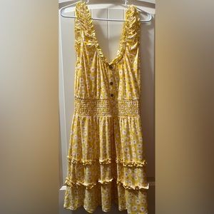 yellow sunflower dress